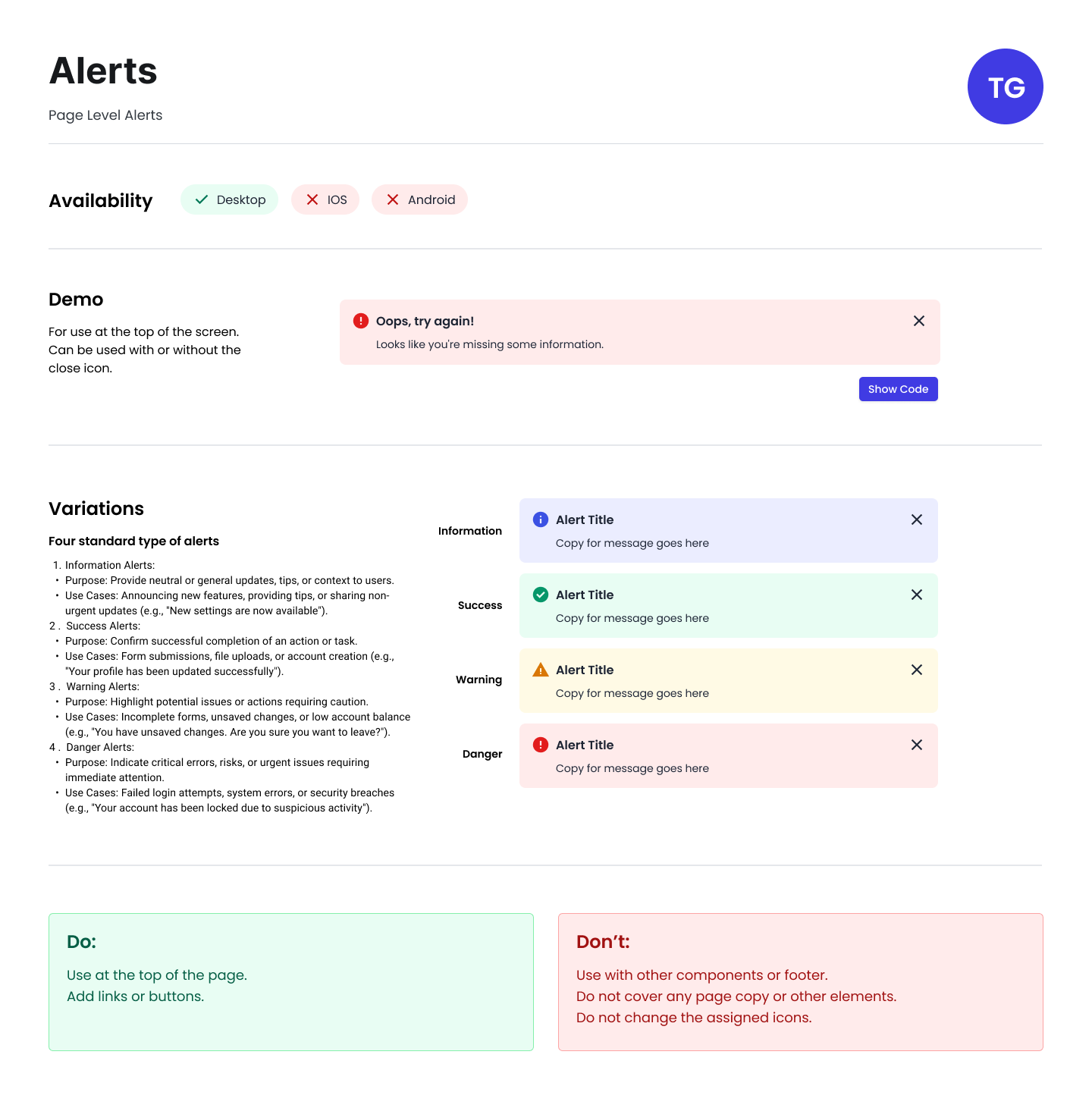 design system documentation